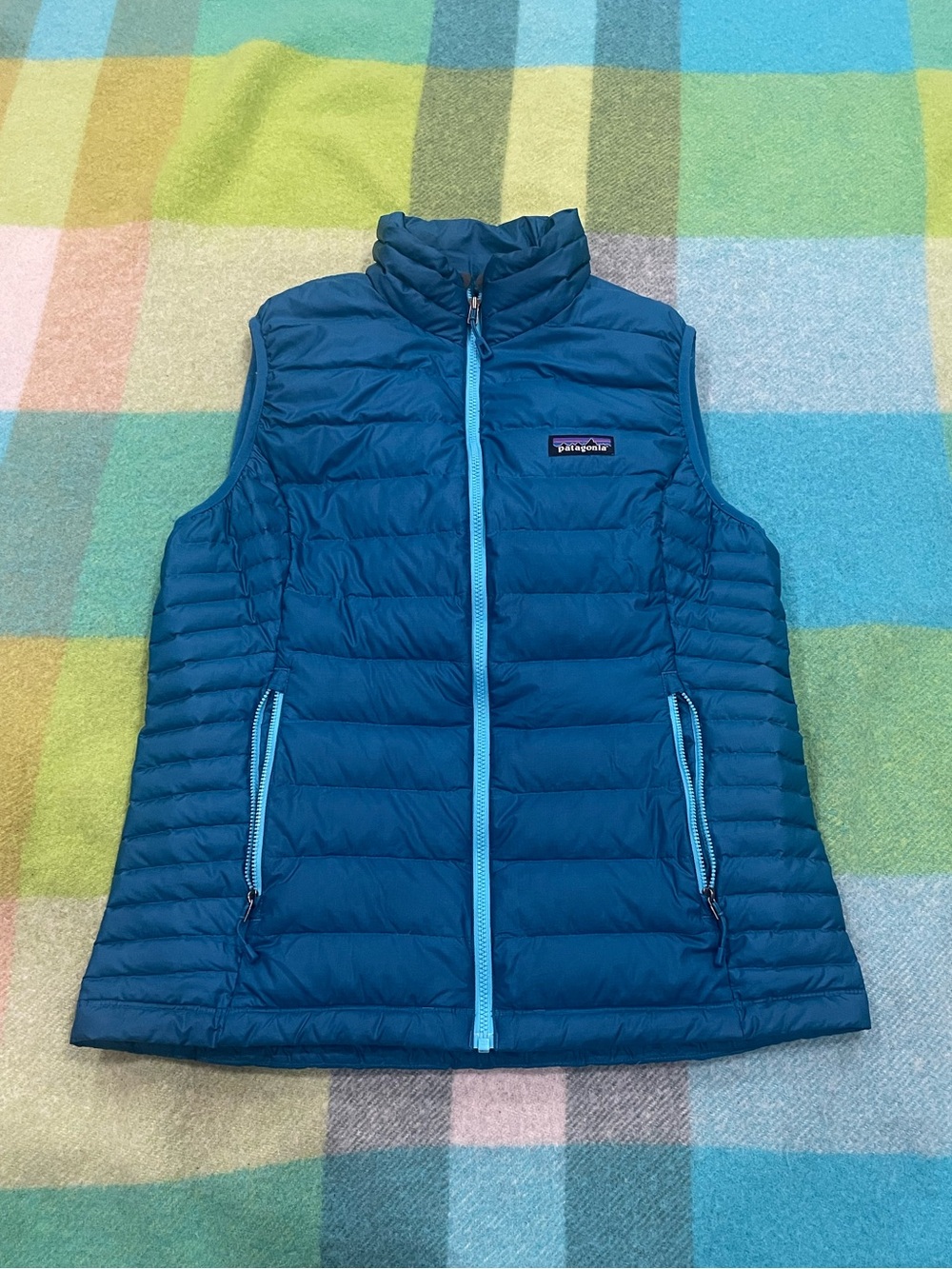 Patagonia Women's Down Sweater Vest Black Women’s Stained